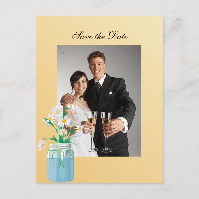 Tarjeta Postal de Margaritas de Verano para Guarda (Anverso)