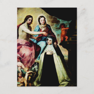 Tarjeta postal de María Magdalena de Pazzi por Ped