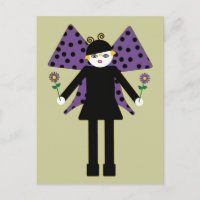 Tarjeta postal de mariposa de Buggy Martzkins
