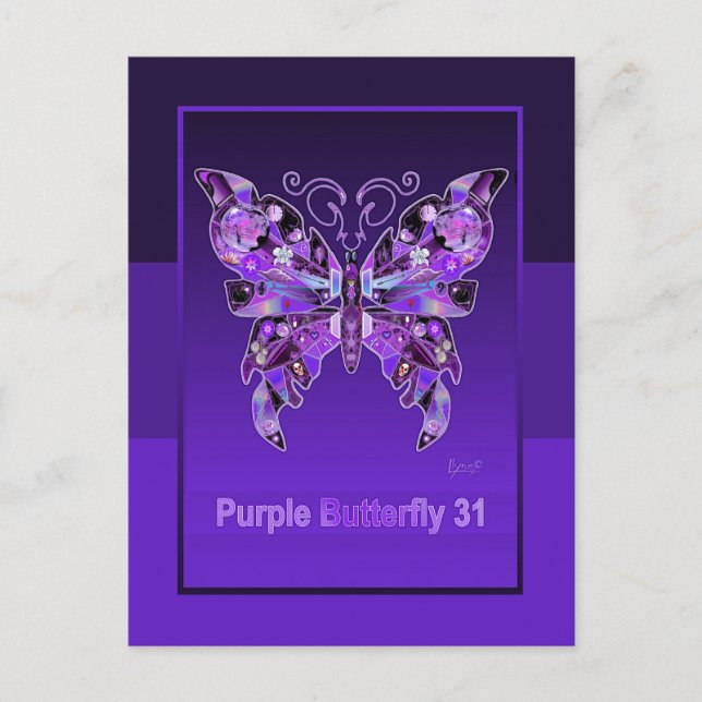 Tarjeta postal de Mariposa Morada 31 (Anverso)