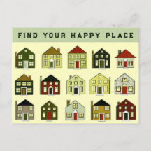 Tarjeta postal de marketing inmobiliario