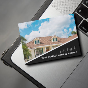 Tarjeta postal de marketing inmobiliario de foto m