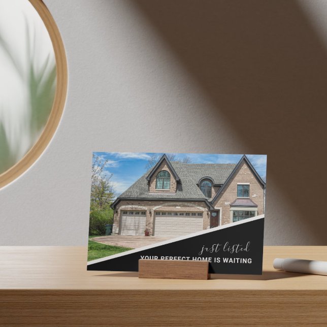 Tarjeta postal de marketing inmobiliario de foto m (Real Estate Marketing Postcard)