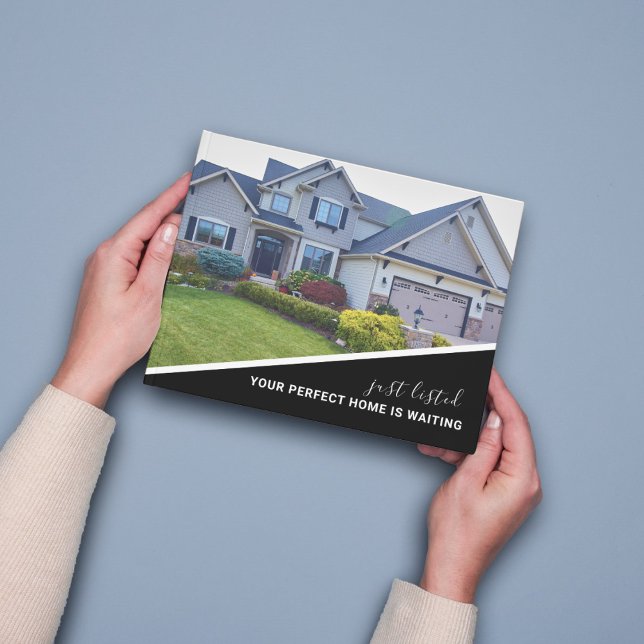 Tarjeta postal de marketing inmobiliario de foto m (Real Estate Marketing Postcard)