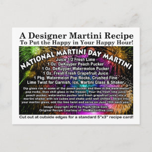 Tarjeta postal de Martini Day Martini