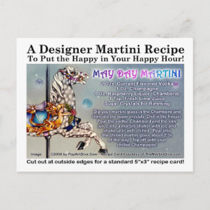 Tarjeta postal de Martini de May Day