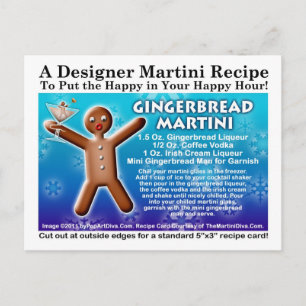 Tarjeta postal de Martini Gingerbread