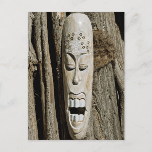Tarjeta postal de máscara africana