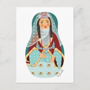 Tarjeta postal de Matryoshka armenia