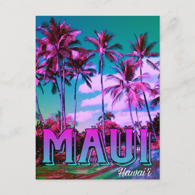 Tarjeta postal de Maui Hawai'i  (Anverso)