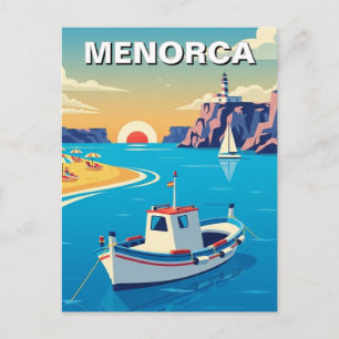 Tarjeta postal de Menorca, España