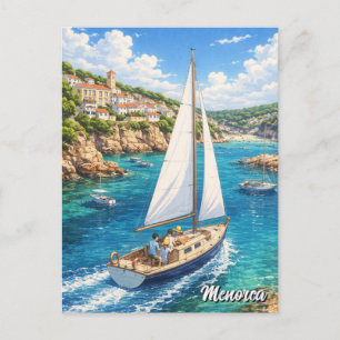 Tarjeta postal de Menorca, España