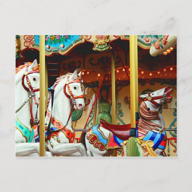 Tarjeta postal de Merry Go Round (Anverso)