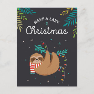 Tarjeta postal de Merry Slothmas