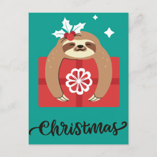 Tarjeta postal de Merry Slothmas
