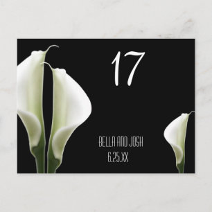 Tarjeta postal de mesa de Calla Lily
