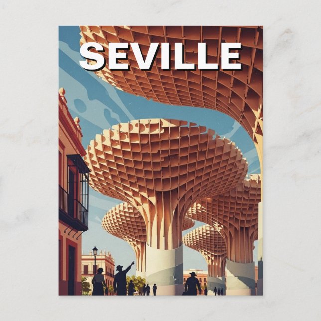 Tarjeta Postal de Metropol Parasol de Sevilla (Anverso)