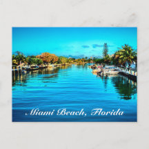 Tarjeta postal de Miami Beach Florida