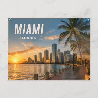Tarjeta Postal de Miami Florida