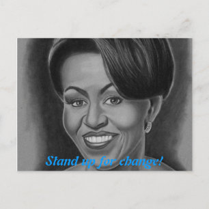 Tarjeta postal de Michelle Obama