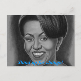 Tarjeta postal de Michelle Obama