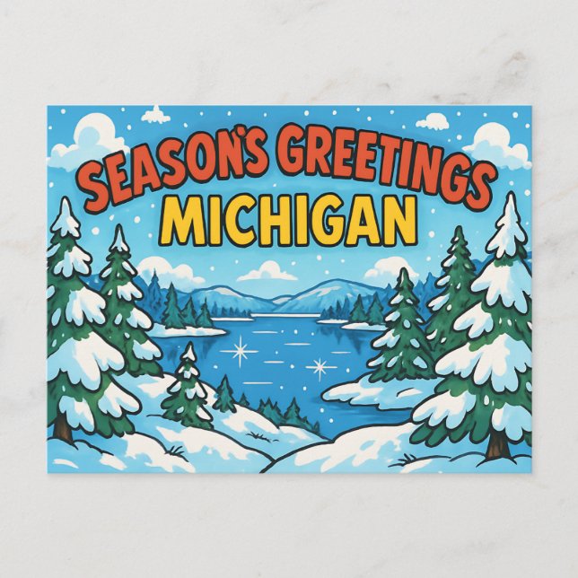 Tarjeta postal de MICHIGAN (Anverso)