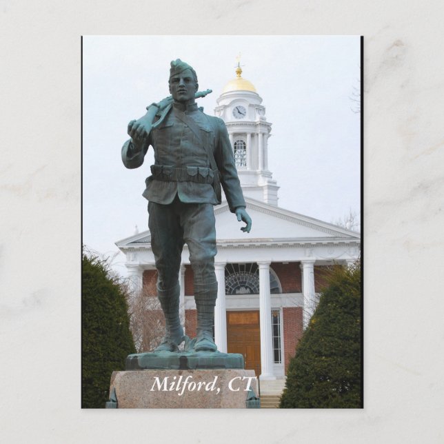 Tarjeta postal de Milford, CT (Anverso)