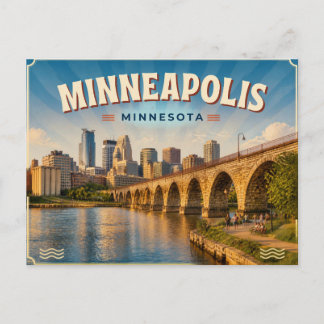 Tarjeta postal de Minneapolis Minnesota