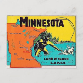Tarjeta postal de Minnesota 10,000 Lagos
