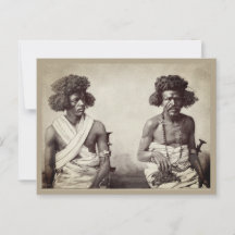 Tarjeta postal de moda de cabello de hombres negro