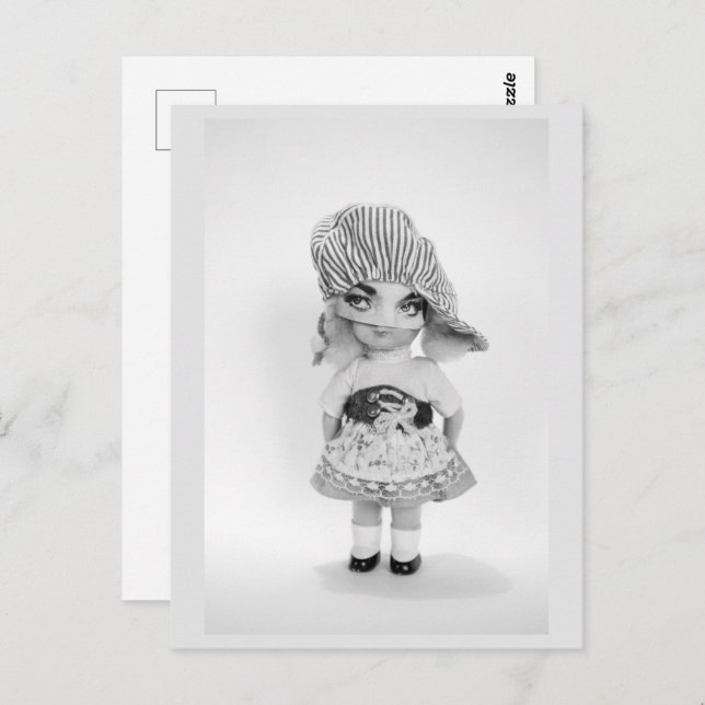 Tarjeta postal de moda de reciclaje de muñecas ant (Anverso / Reverso)