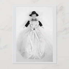 Tarjeta postal de moda para reciclaje de muñecas d