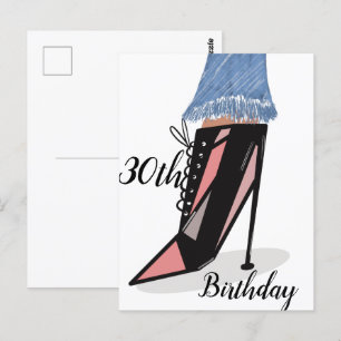 Tarjeta postal de moda y belleza para mujer en su 