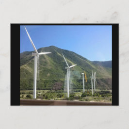 Tarjeta postal de molino de viento