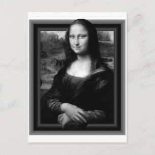 TARJETA POSTAL DE MONA LISA 3D