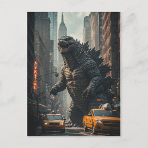 TARJETA POSTAL DE MONSTRUO NUEVA YORK
