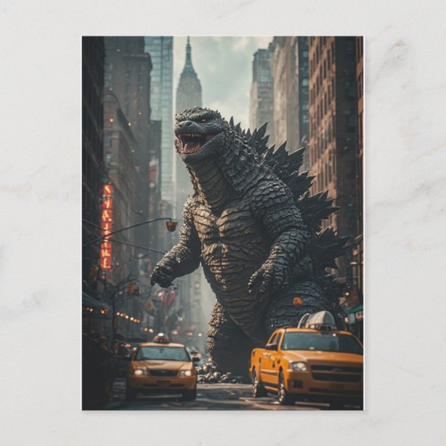 TARJETA POSTAL DE MONSTRUO NUEVA YORK (Anverso)