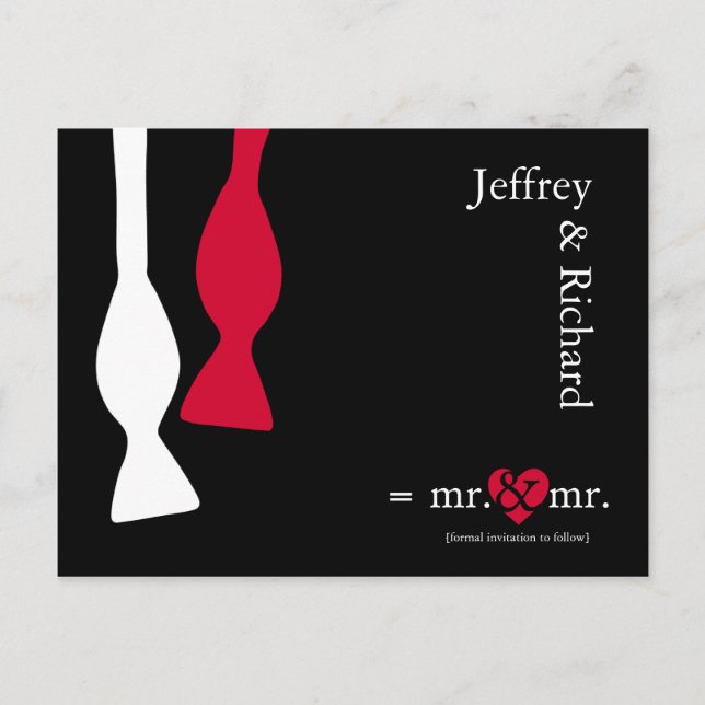 Tarjeta postal de "Mr & Mr hacen las cuentas" (Anverso)