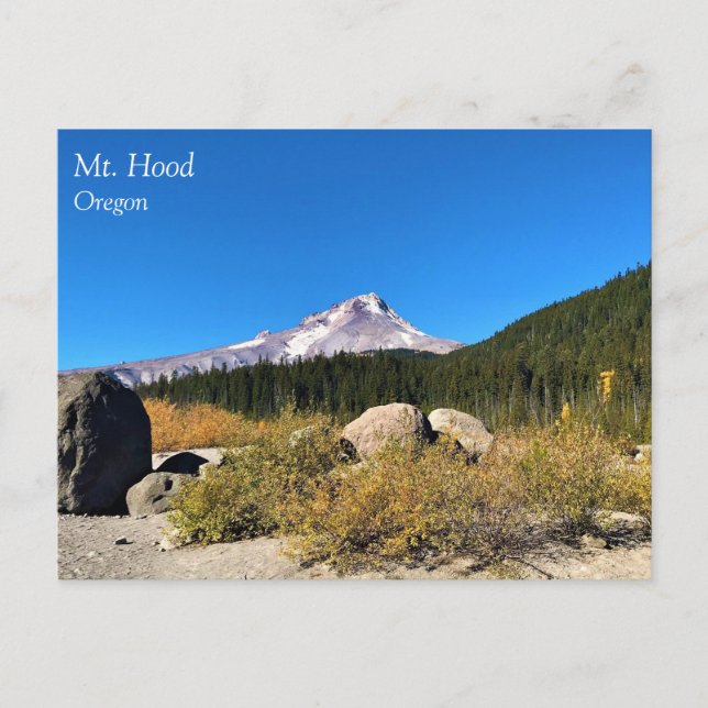 Tarjeta postal de Mt. Hood, Oregon (Anverso)