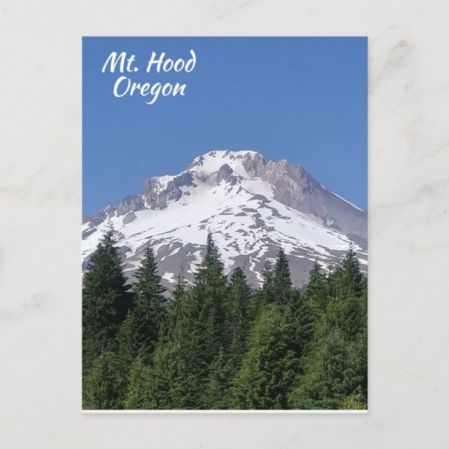 Tarjeta postal de Mt. Hood Oregon Ski Bowl (Anverso)