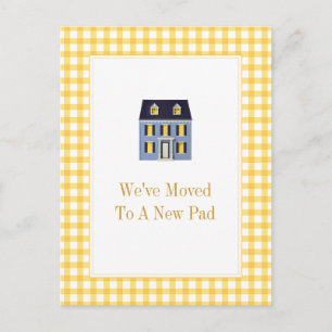 Tarjeta postal de mudanza de Gingham Home