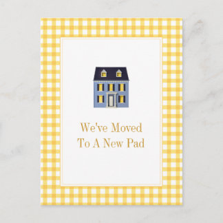 Tarjeta postal de mudanza de Gingham Home