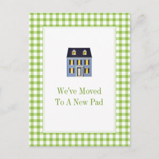 Tarjeta postal de mudanza de Gingham Home