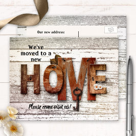 Tarjeta postal de mudanza de nueva casa de campo r