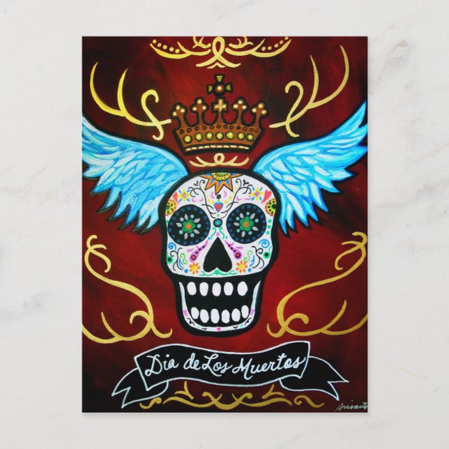 TARJETA POSTAL DE MUERTOS INCREMENTADOS (Anverso)