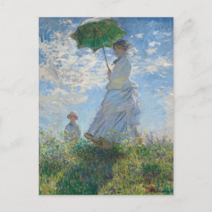 Tarjeta postal de Mujer con un parasol de Claude M