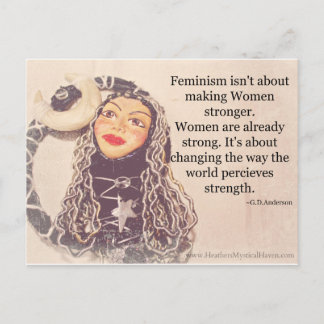 Tarjeta postal de Mujeres Fuertes