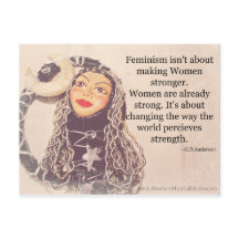 Tarjeta postal de Mujeres Fuertes