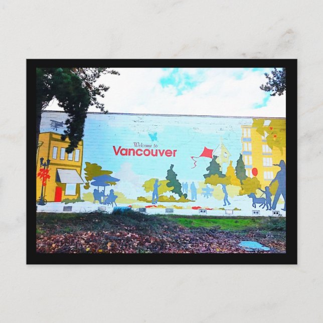 Tarjeta postal de mural de Vancouver (Anverso)