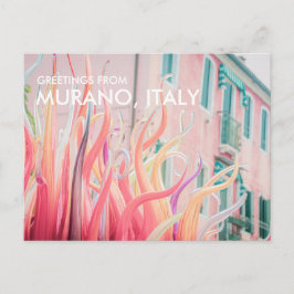 Tarjeta postal de Murano Italia